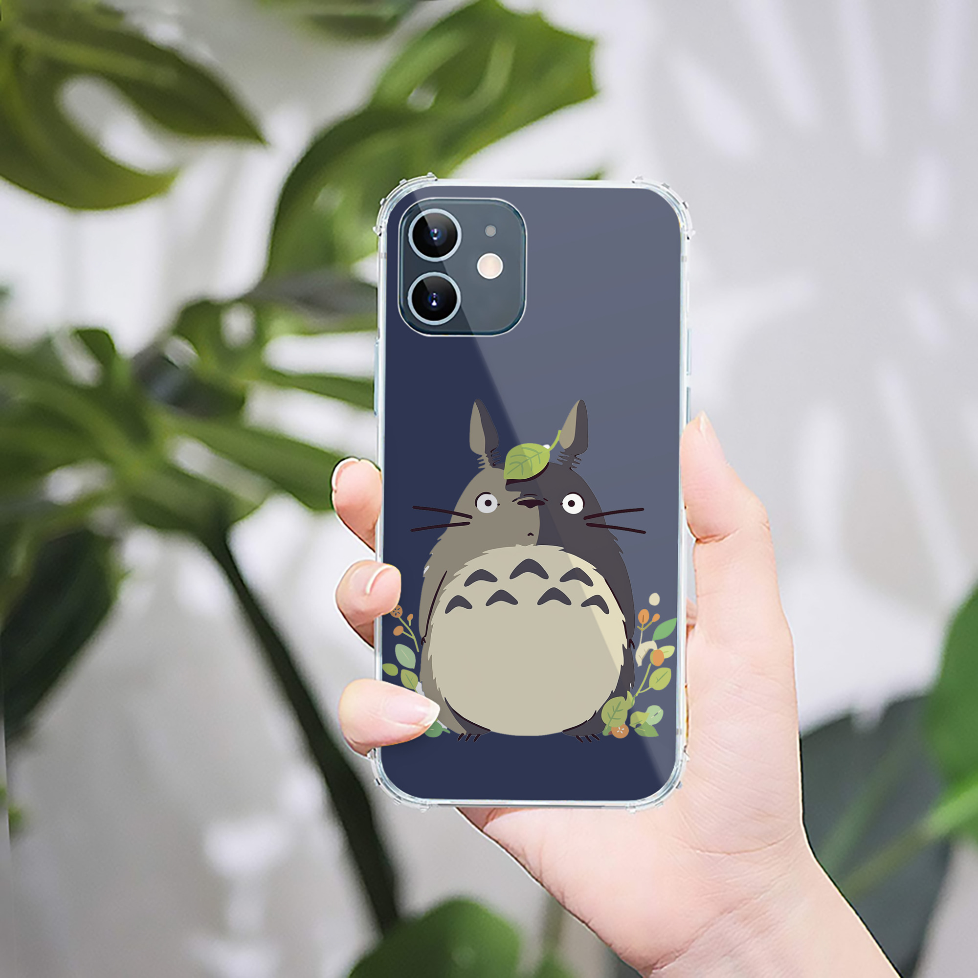 （画像用） となりのトトロ 草壁メイ 草壁サツキ My Neighbor Totoro Satsuki Kusakabe Mei Kusakabe 【iPhone 12シリーズ対応】透明スマホケース（クリアソフトケース）